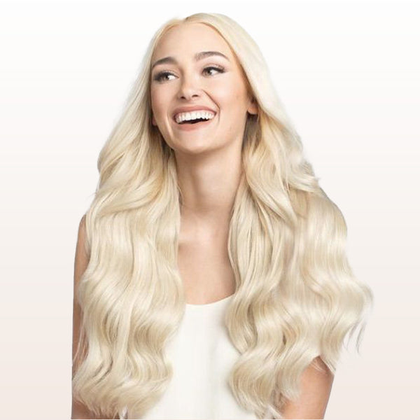 Platinum Blonde (60A) Tape in Hair Extensions