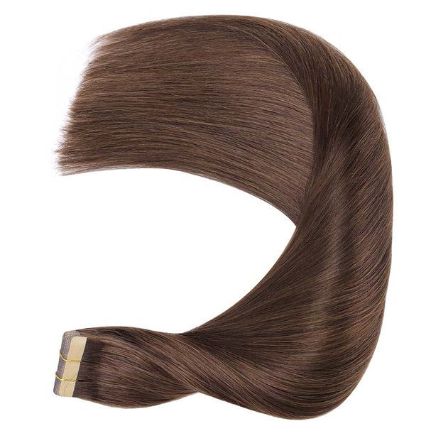 Chocolate Brown (4A) Tape in Hair Extensions