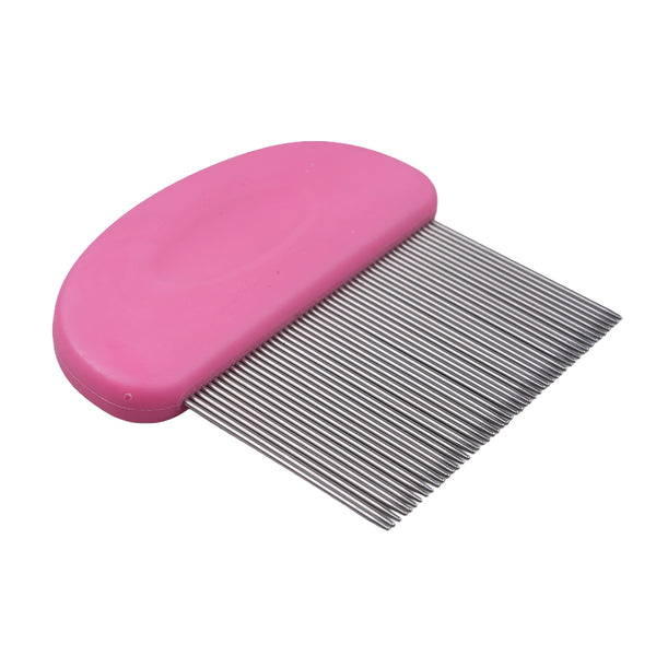 Pink Hair Extension Cleaning Comb – Removes Residue Adhesive