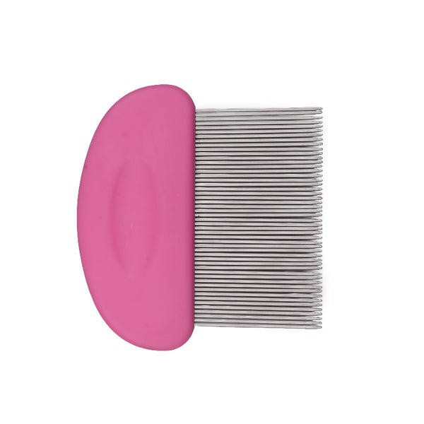 Pink Hair Extension Cleaning Comb – Removes Residue Adhesive