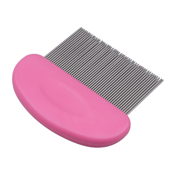 Pink Hair Extension Cleaning Comb – Removes Residue Adhesive