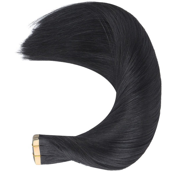 Jet Black (1) Tape in Hair Extensions