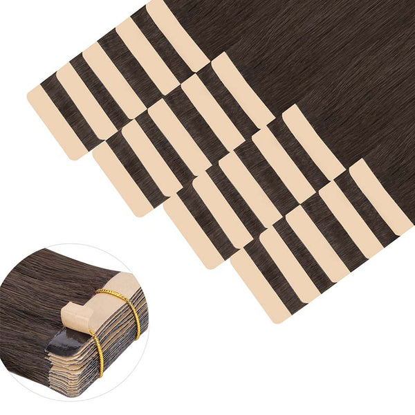 Light Dark Brown (2A) Tape in Hair Extensions