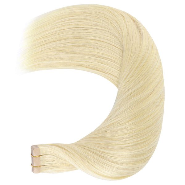 Bleach Blonde (613R) Tape in Hair Extensions