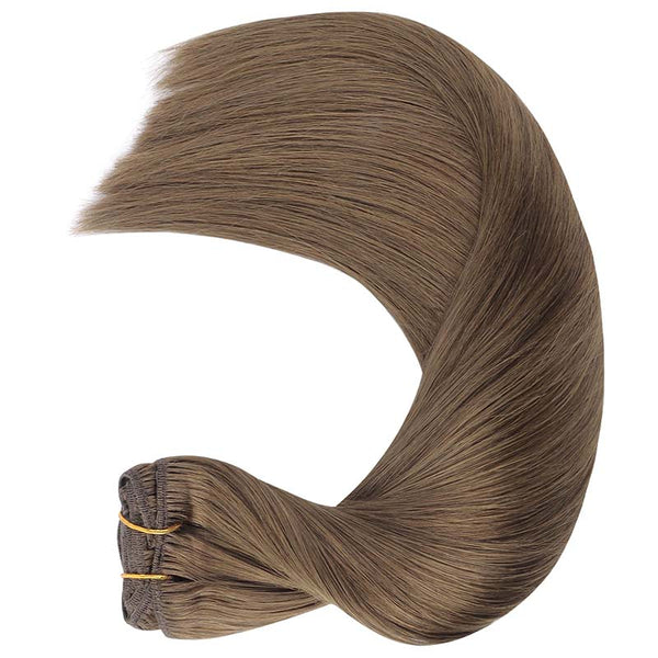 Light Ash Brown (5) Classic Clip in Hair Extensions (120g)