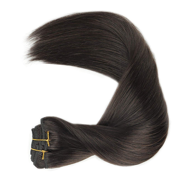 Dark Brown (2) Classic Clip in Hair Extensions (120g)