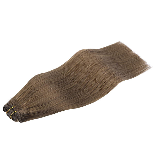 Light Ash Brown (5) Classic Clip in Hair Extensions (120g)