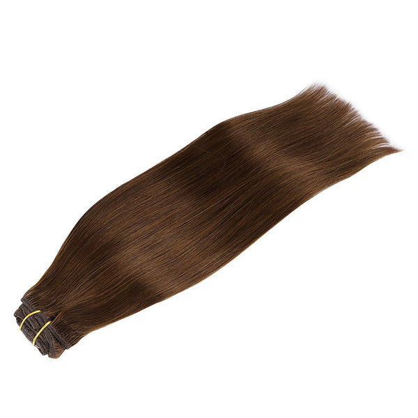 Chocolate Brown (4) Classic Clip in Hair Extensions (120g)