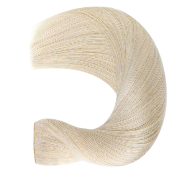 Platinum Blonde (60A) Wire Hair Extensions (2 Extra Clip Wefts)