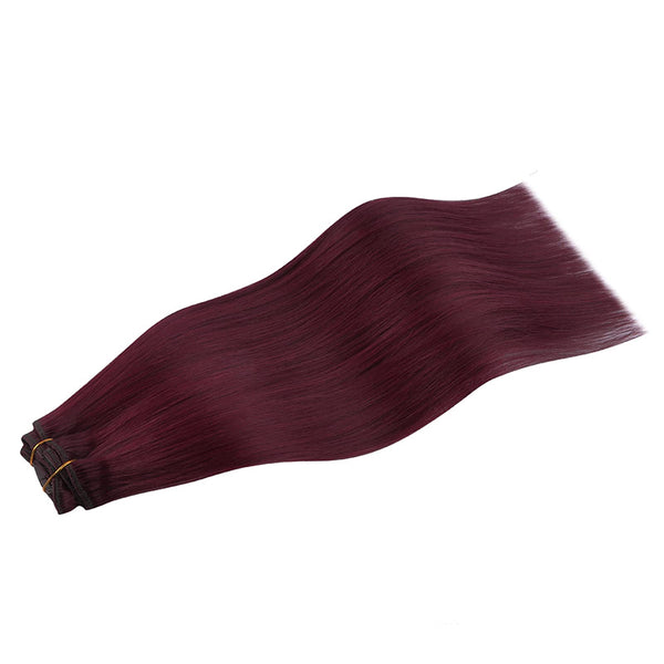 Light Burgundy (530) Classic Clip in Hair Extensions (120g)