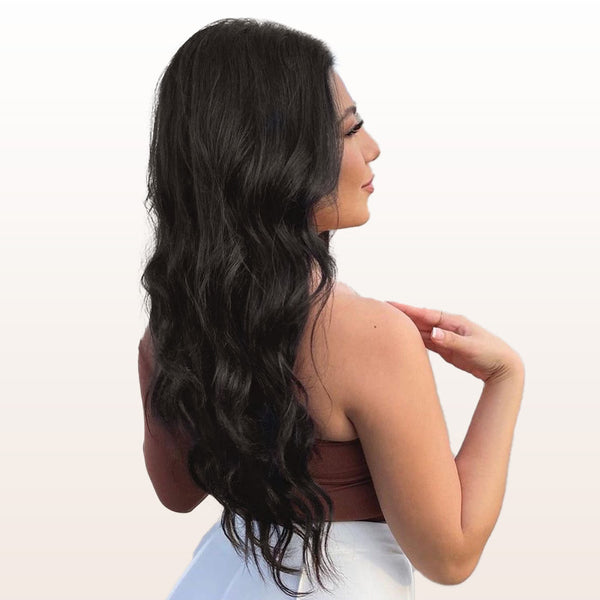 Natural Black (1B) Classic Clip in Hair Extensions (120g)