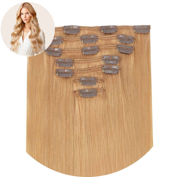 Strawberry Blonde (16A) Classic Clip in Hair Extensions (120g)