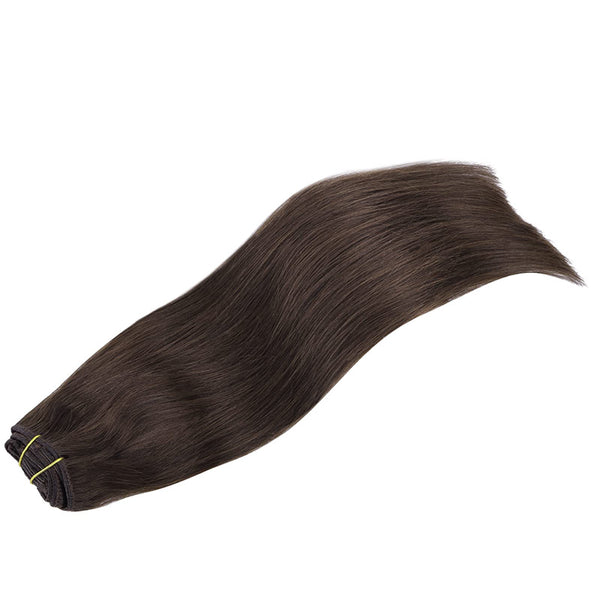 Light Dark Brown (2A) Clip in Hair Extensions (150g)