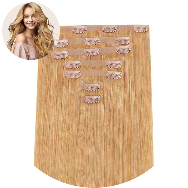 Strawberry Blonde (16A) Seamless Clip In Hair Extensions